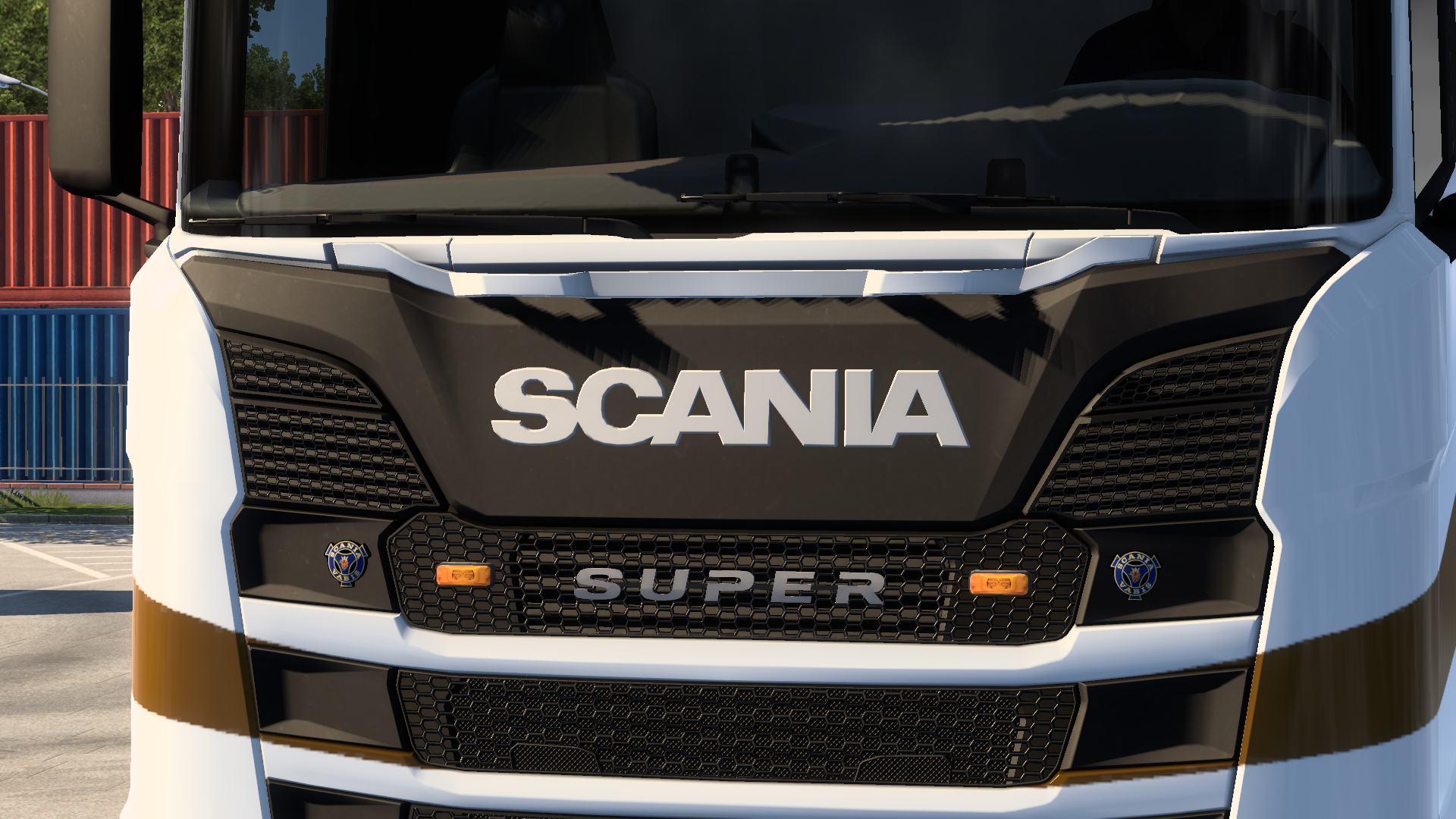 white Scania Logo