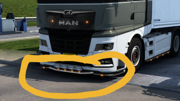 **MAN 2020 Bottom bar with lights**