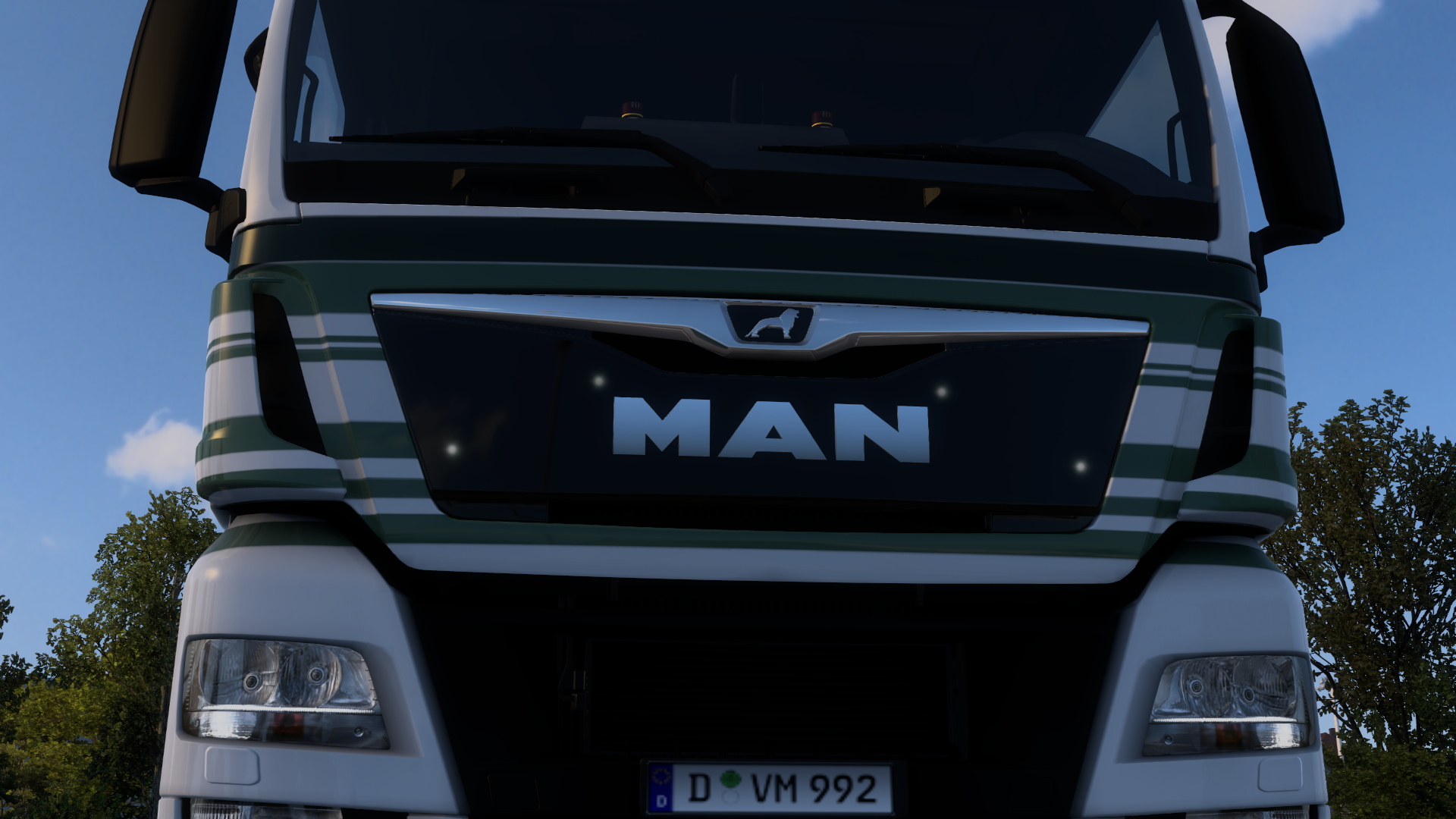MAN TGX E6 4 intake lights