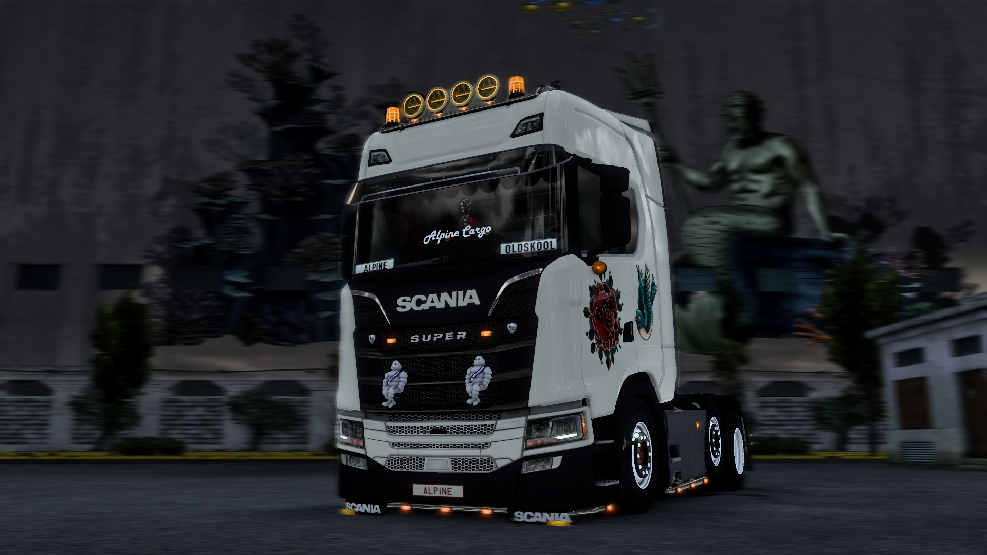 Scania S770 6x2 Midlift Rose Paintjob