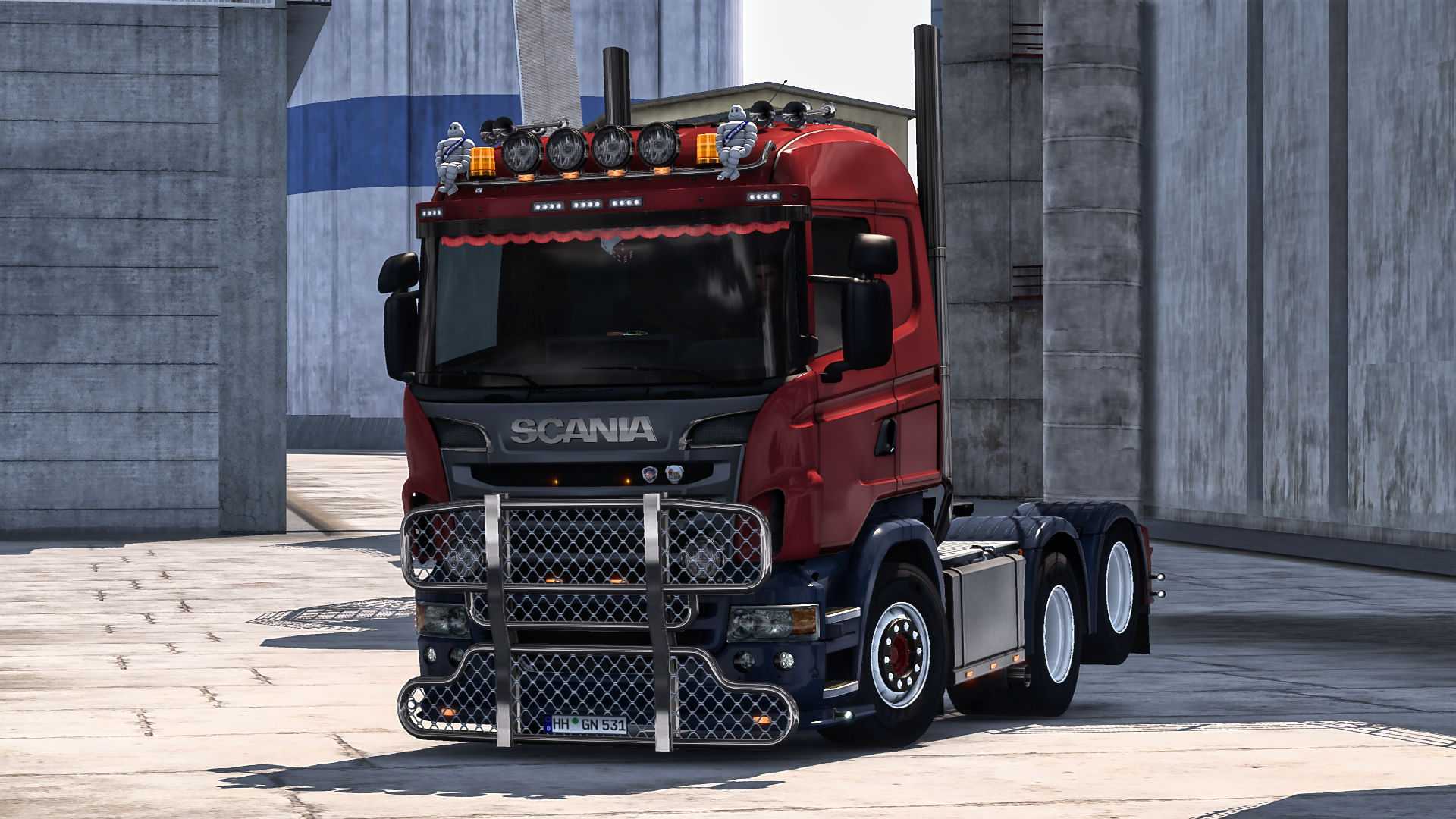 Scania R 2009 low roof 6x2 taglift