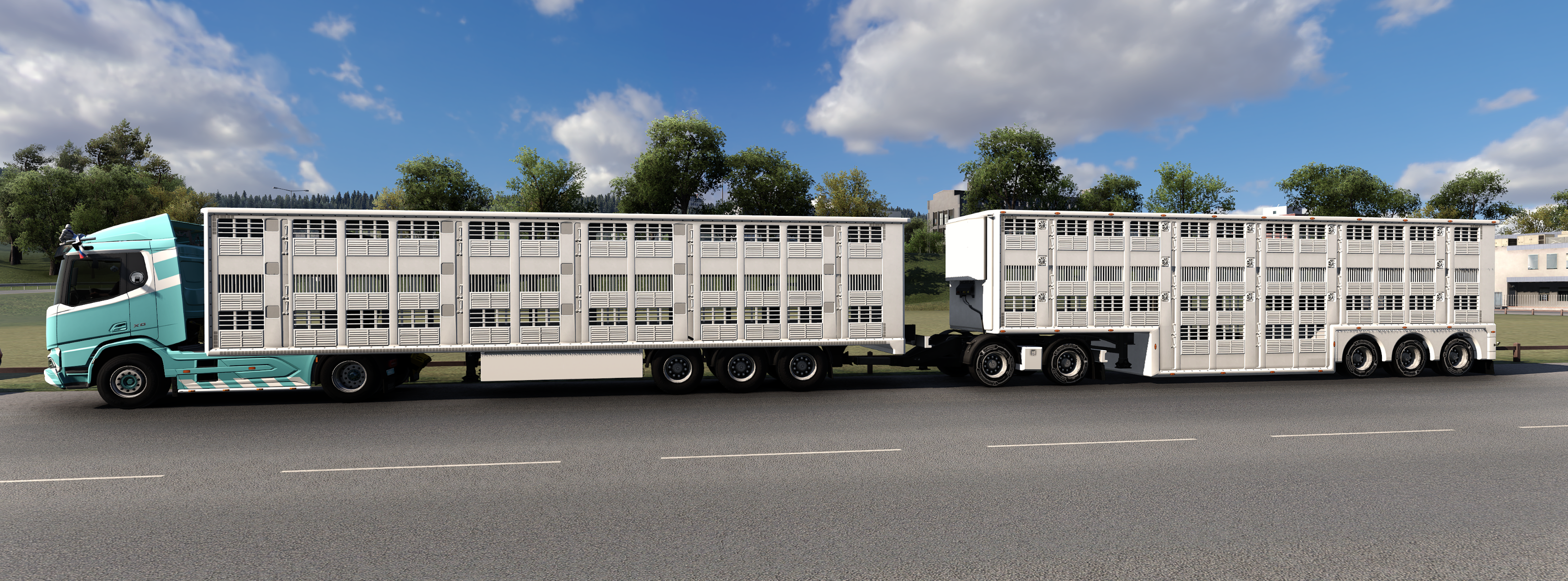 weird livestock trailer :3