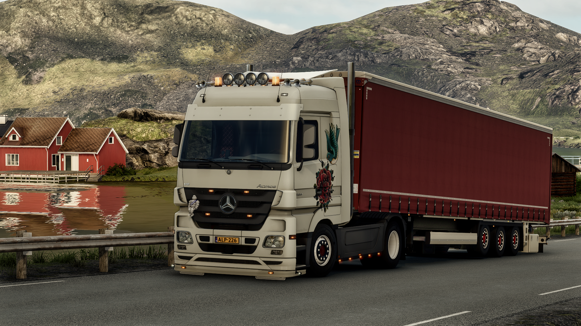 Mercedes Actros MP3 4x2 + Mercedes Actros Trailer