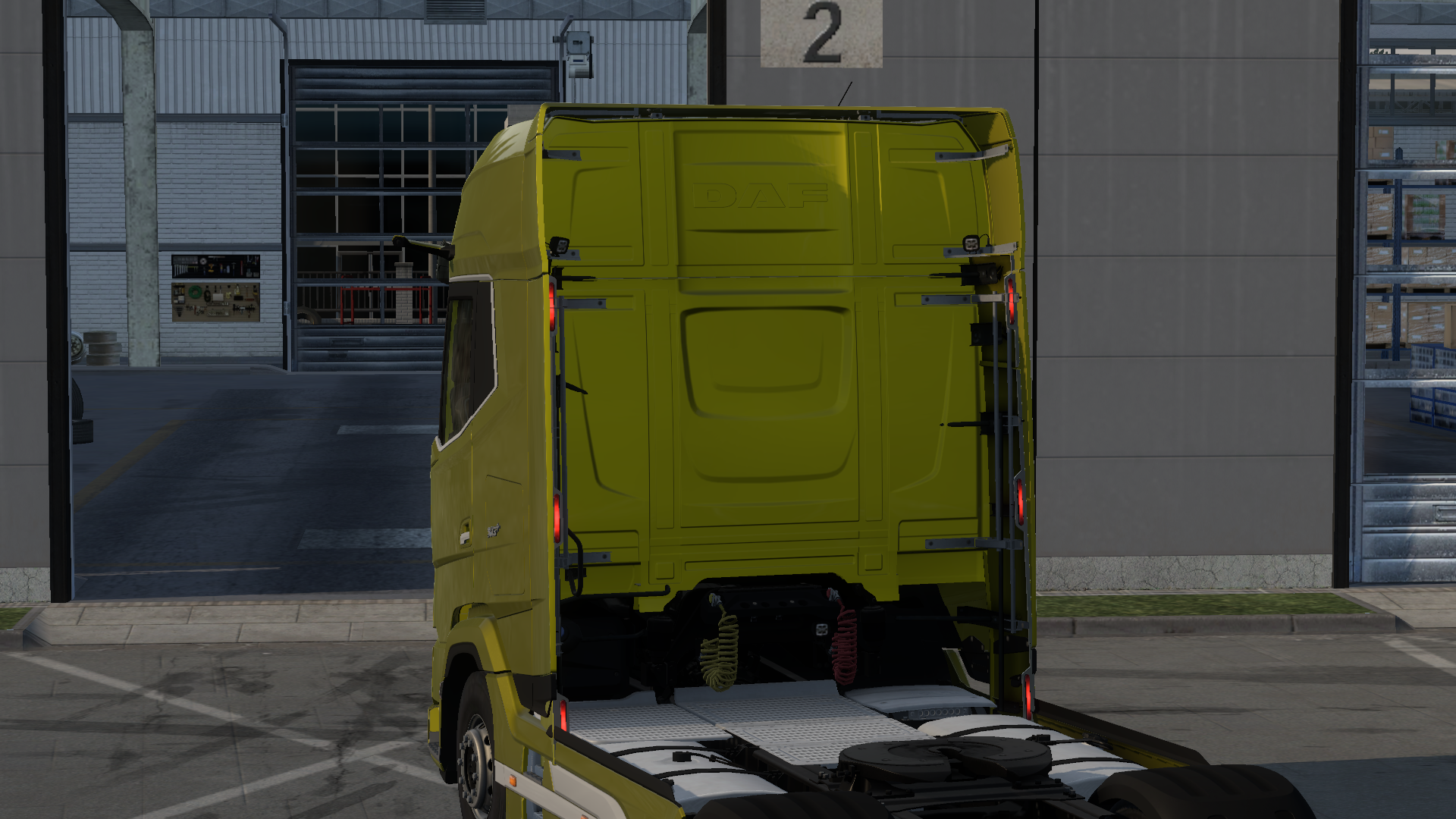 DAF XG deflector lights