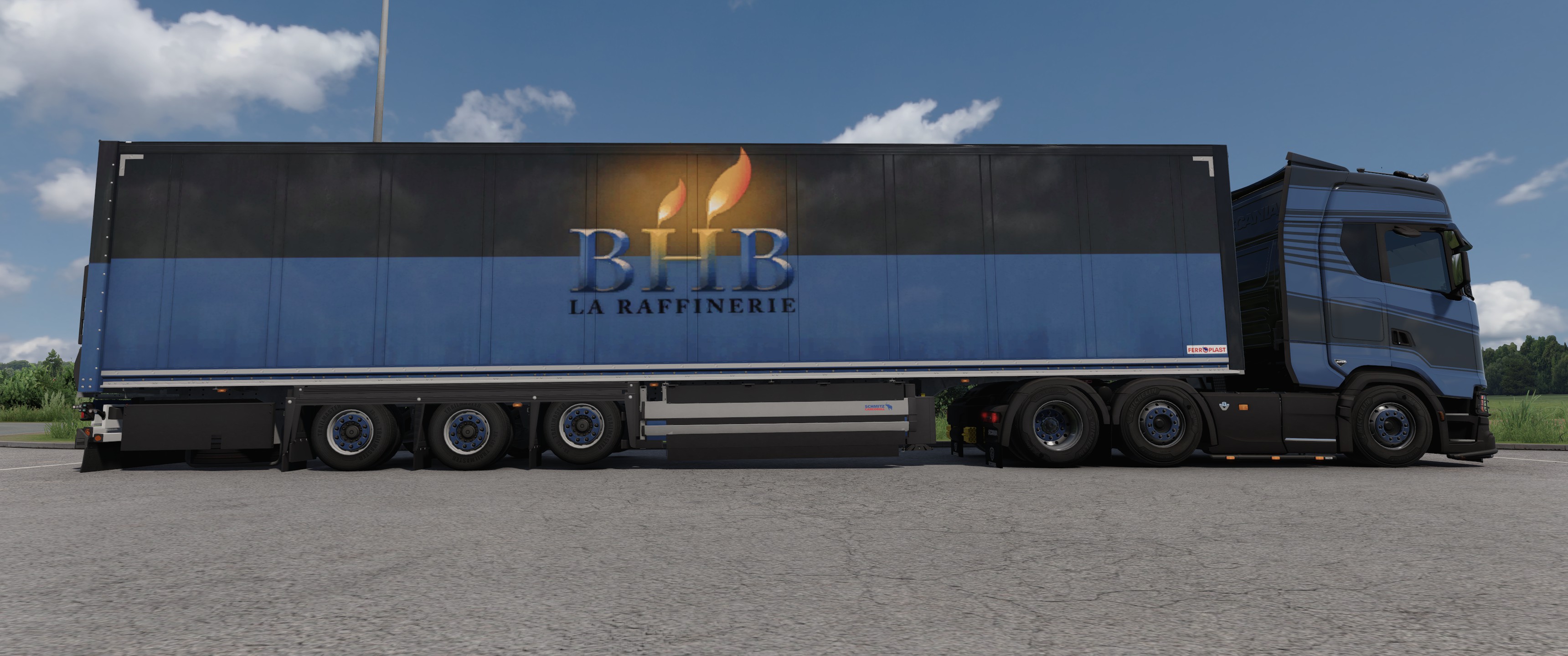 Scania S + Schmitz SBO Trailer BHP Raffiniere Spec