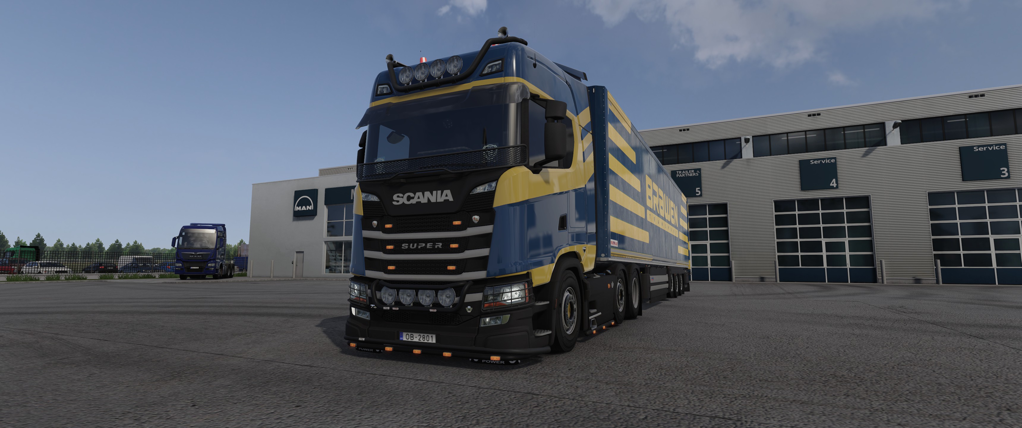 Scania S + Schmitz SBO Trailer Braven Transport Spec