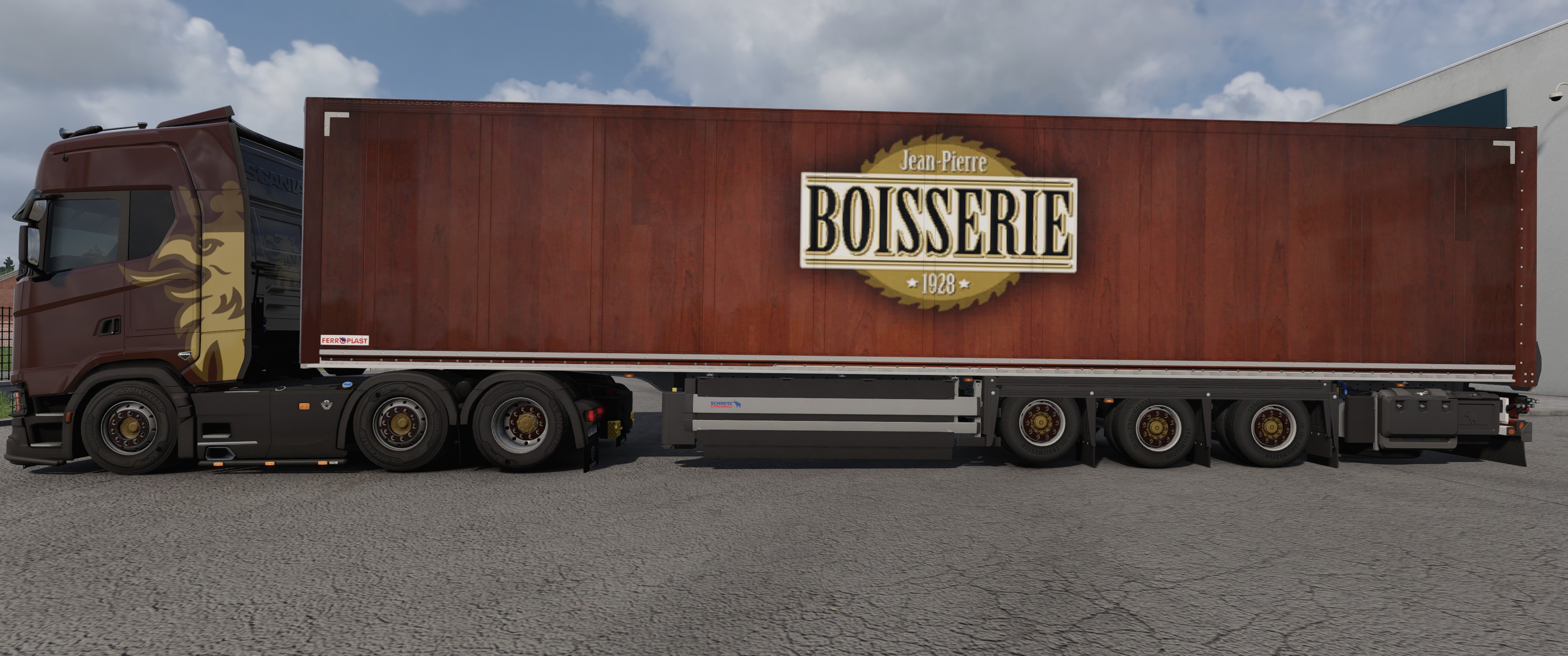 Scania S + Schmitz SBO Boisserie Lumber Spec