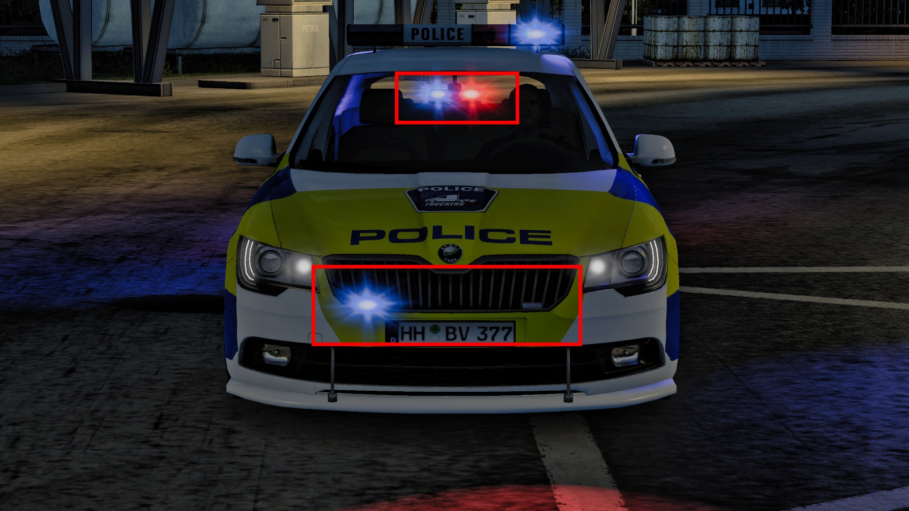 Skoda Police LEDs