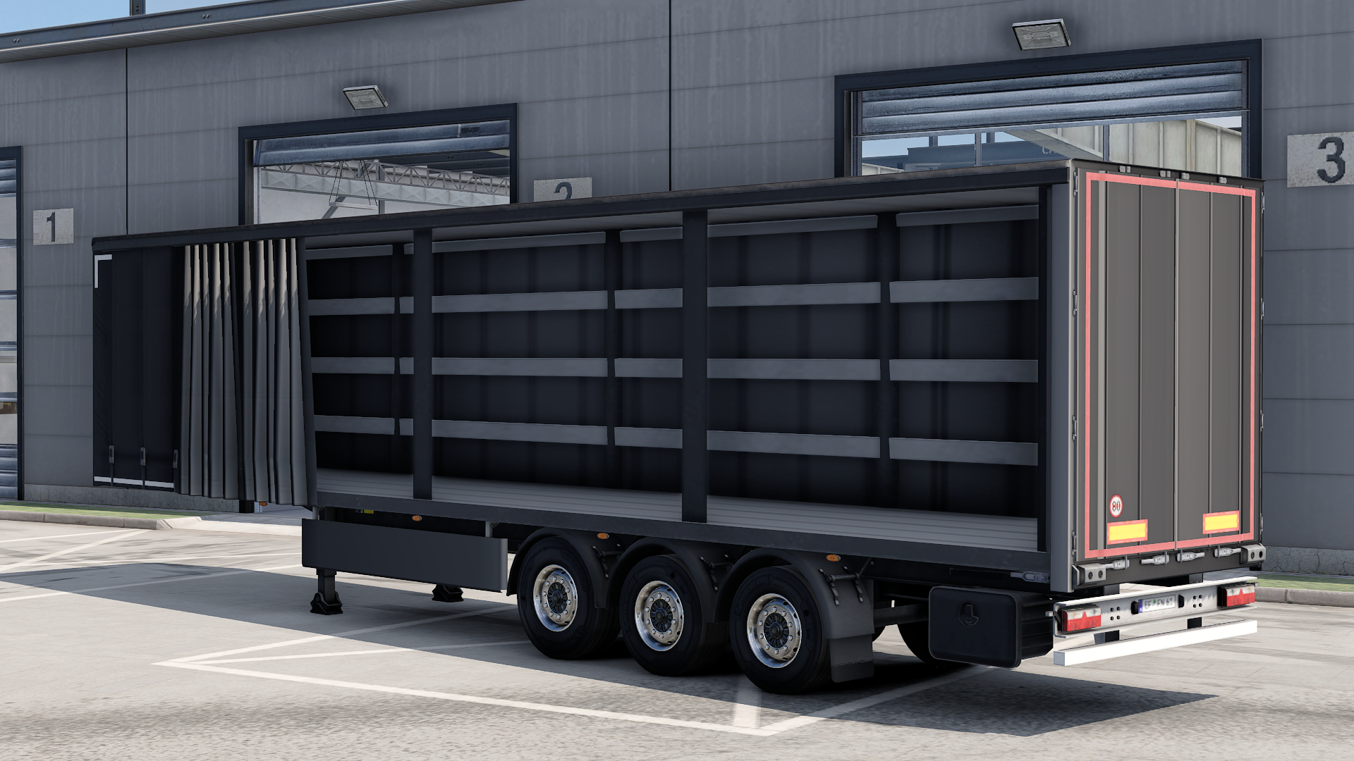 SCS open side curtain