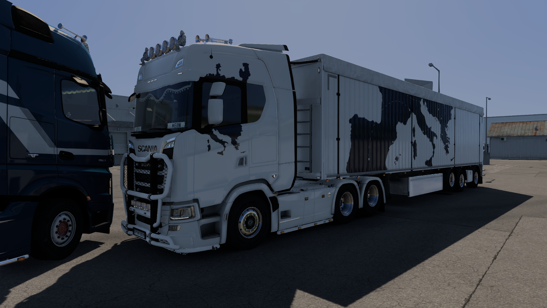 Scania white full set .