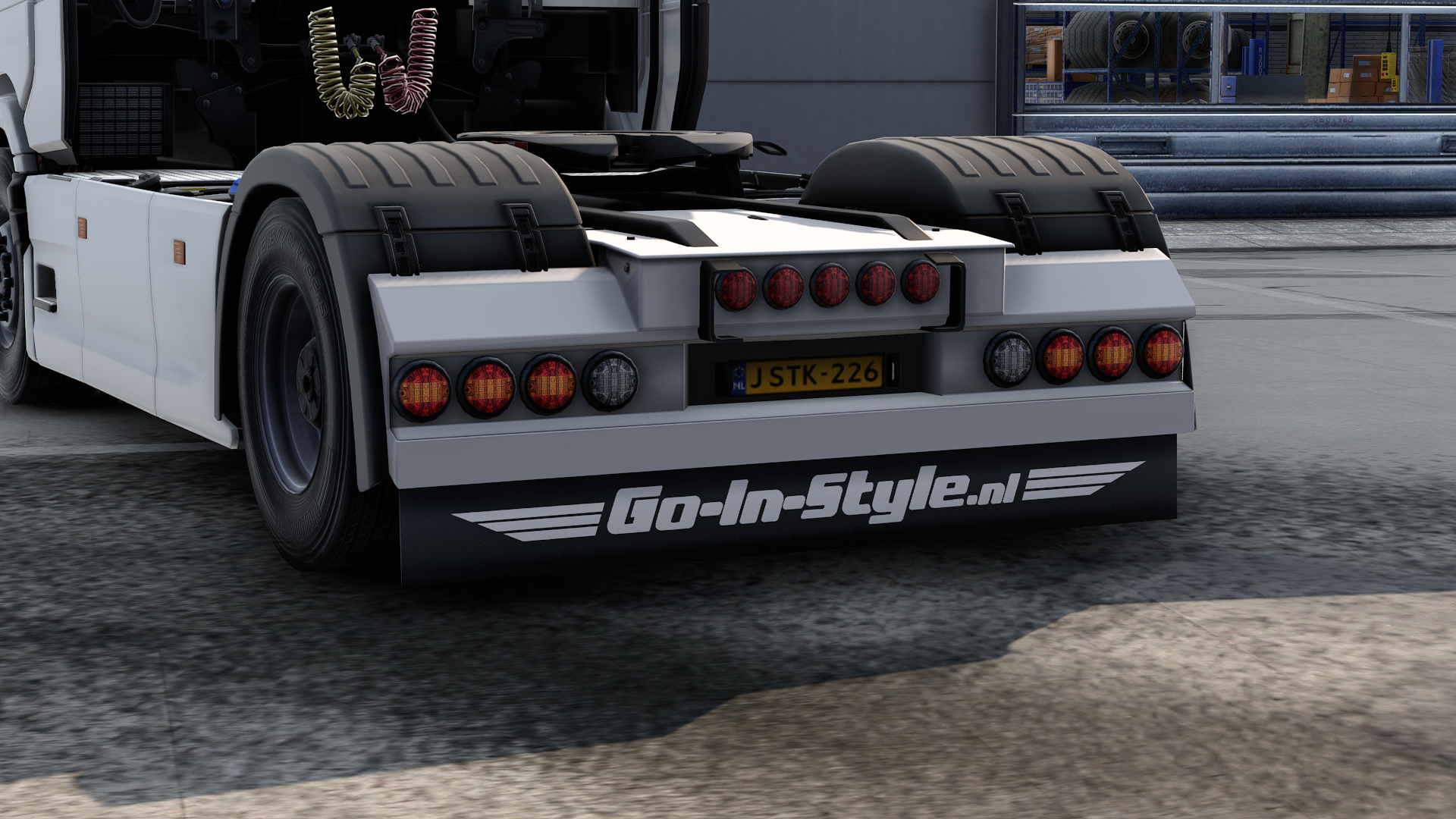 go in style white mudflap