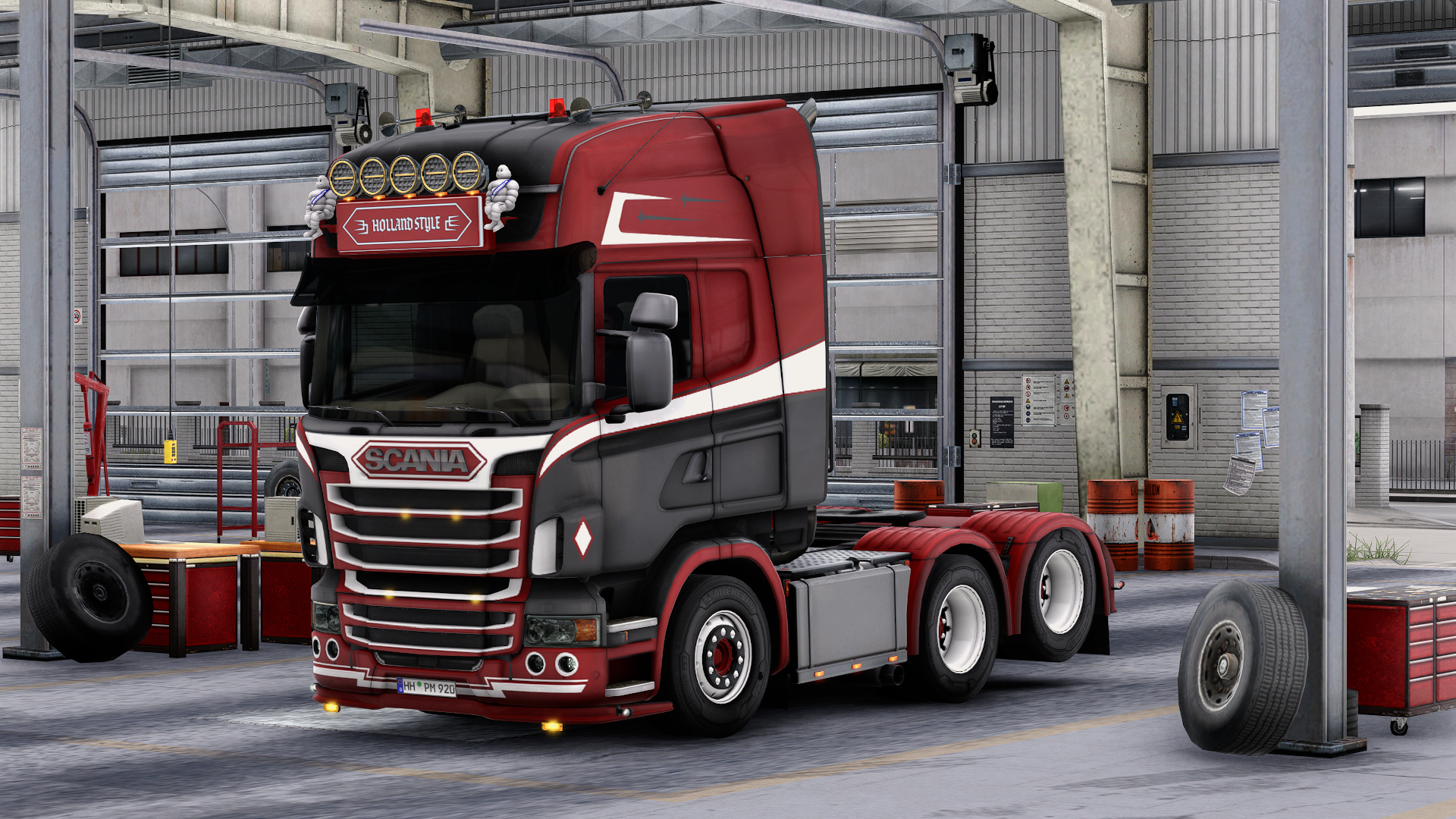 Scania R2009 6x2 Taglift
