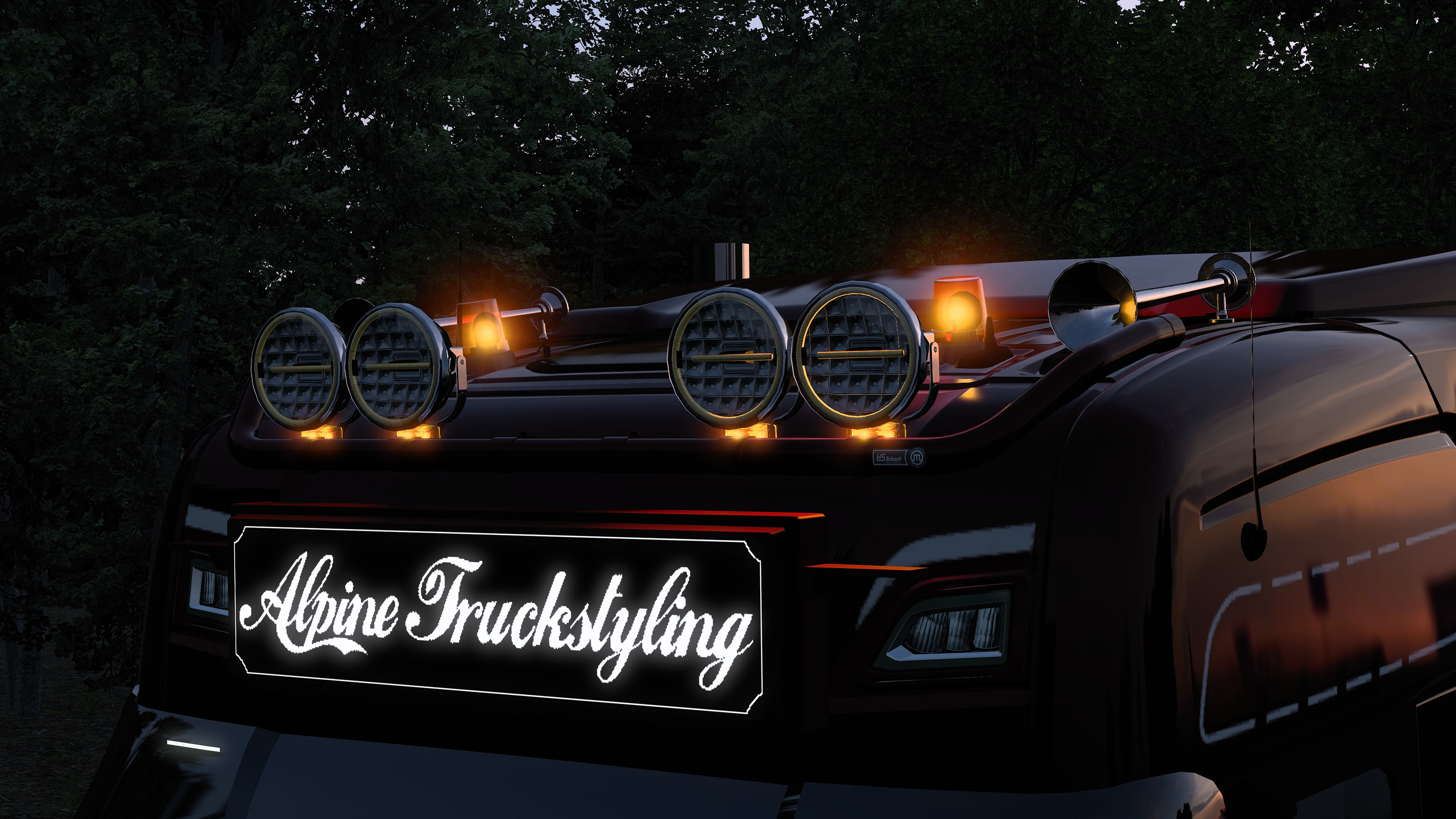 Scania S high roof set (more bright lights) =)