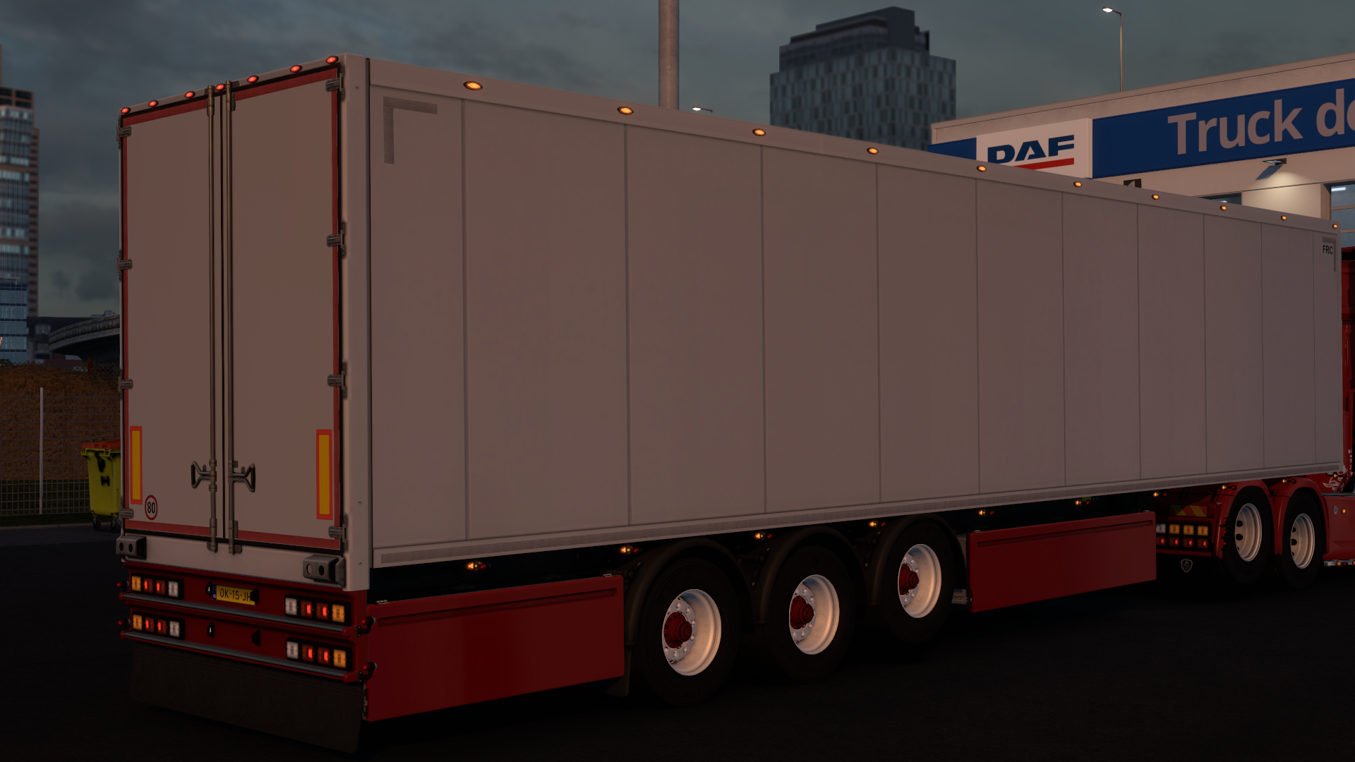 Box Trailer with side markers