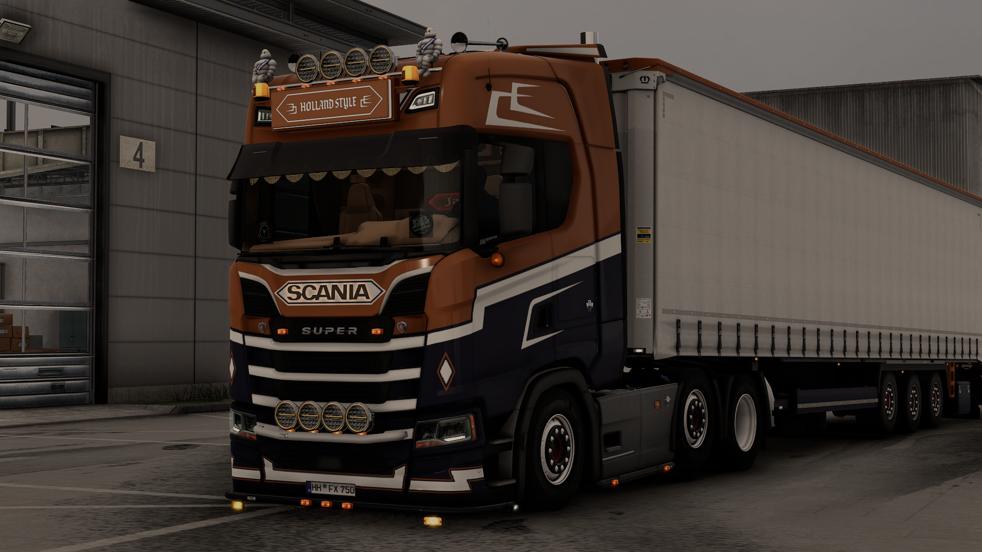 Scania S770 6x2 Midlift + Krone Profiliner