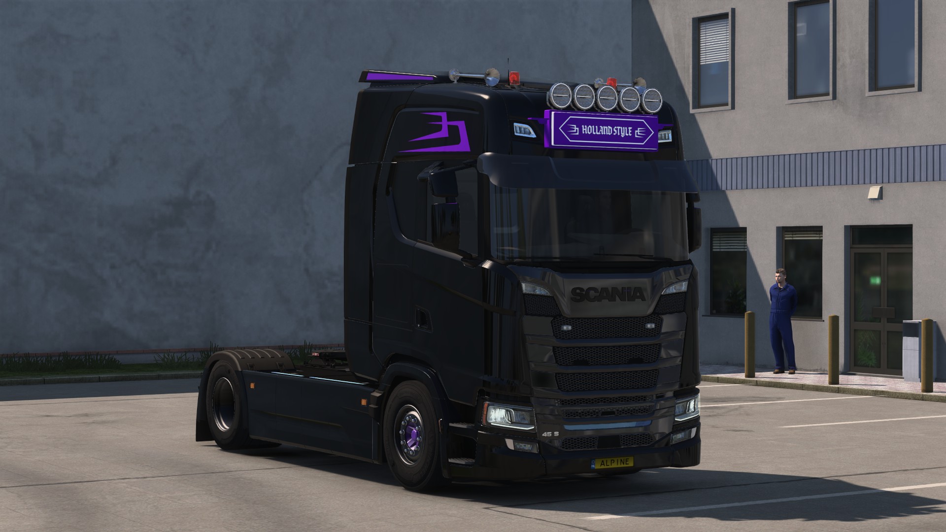 Scania Electric Black Purple