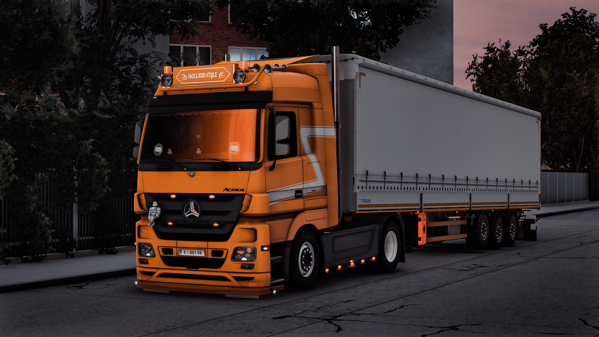 Mercedes Actros MP3 4x2 + Tirsan Trailer