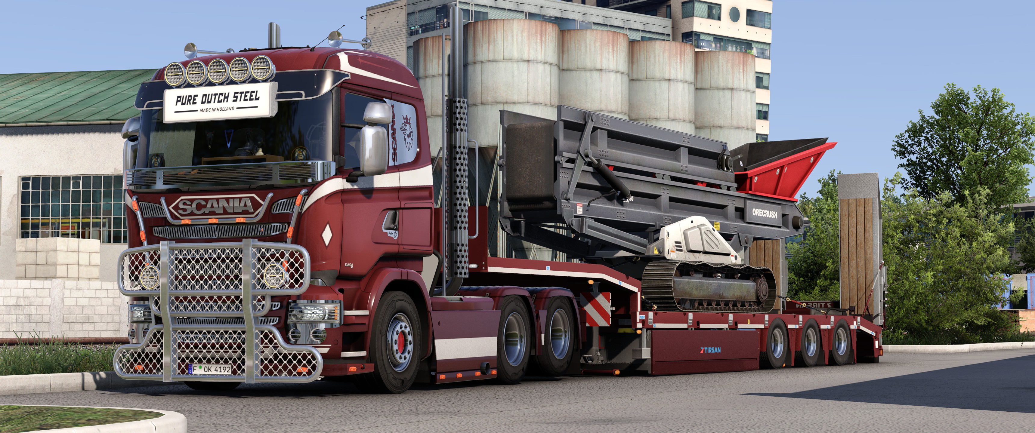 Scania Streamline Small Cab + Custom Tirsan Low Bed Trailer