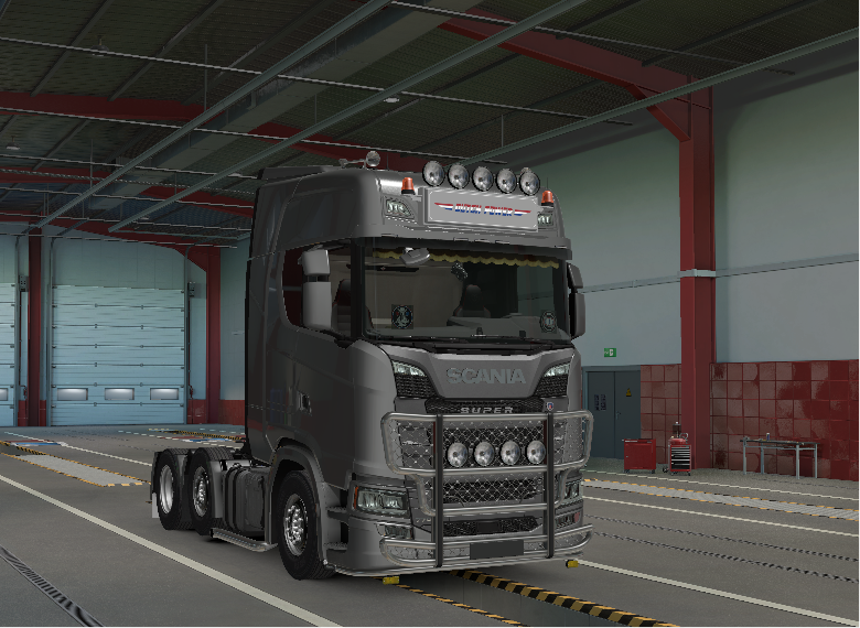 Scania S v8 oldskool gray