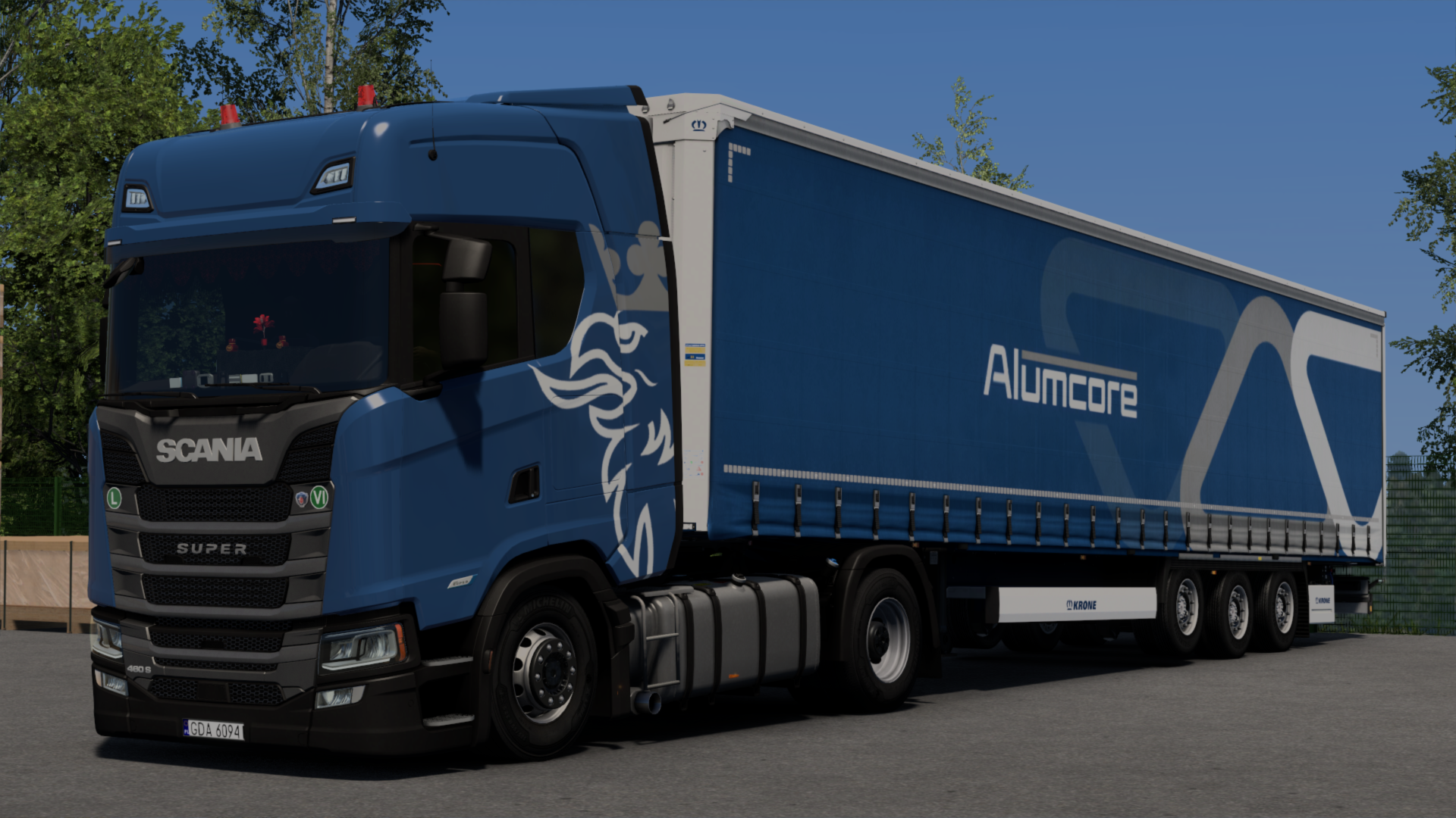 blue scania