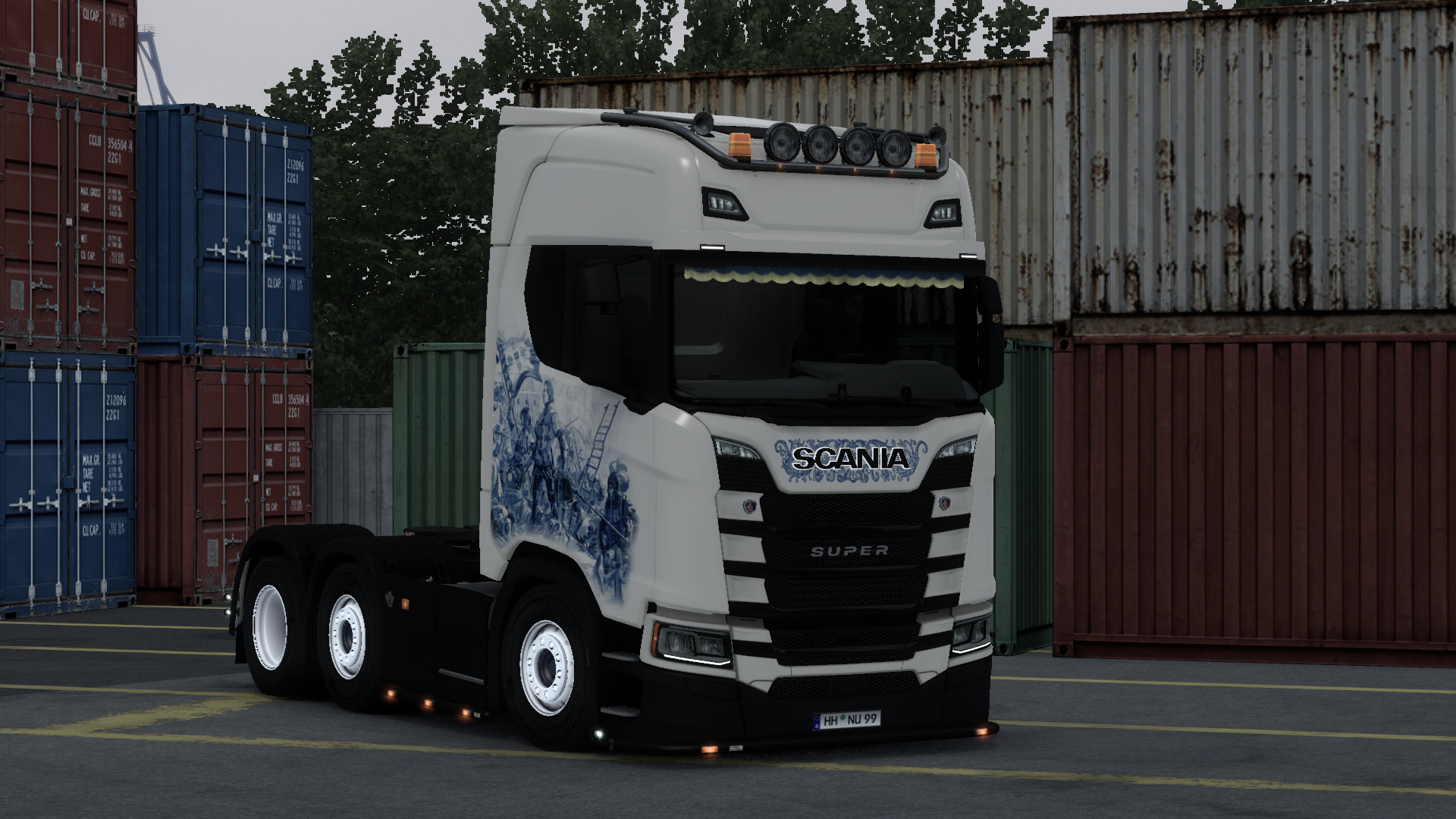 Scania S770 6x2 Midlift Short Cabin greece paintjob